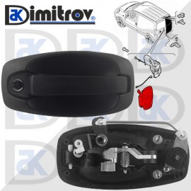 Дръжка задна врата Citroen Nemo Fiat Fiorino Peugeot Bipper